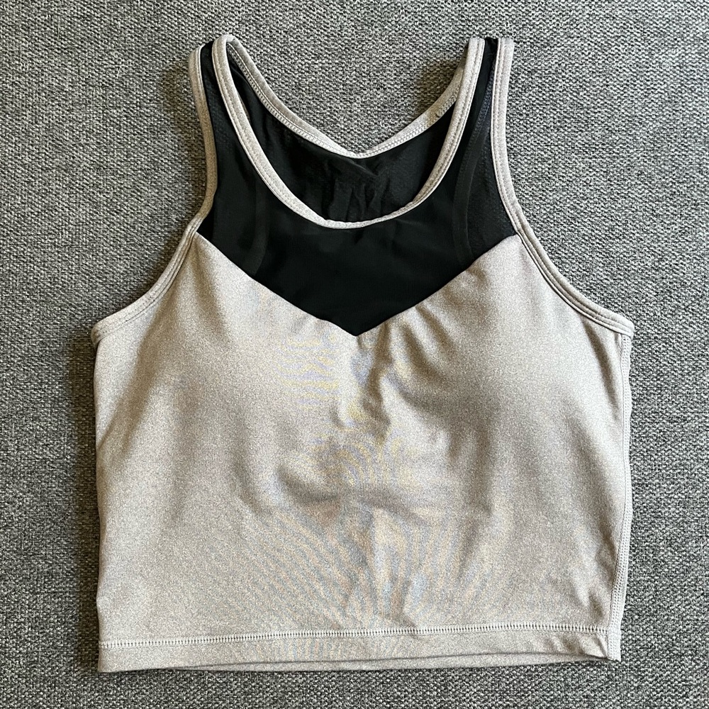 Gray sports tank top
